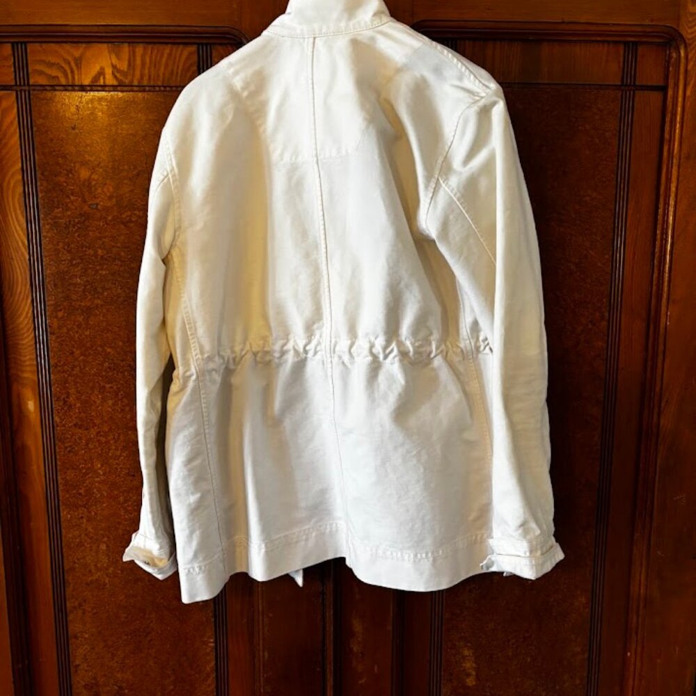 Everlane White Utility Jacket Drawstring Zip - image 2